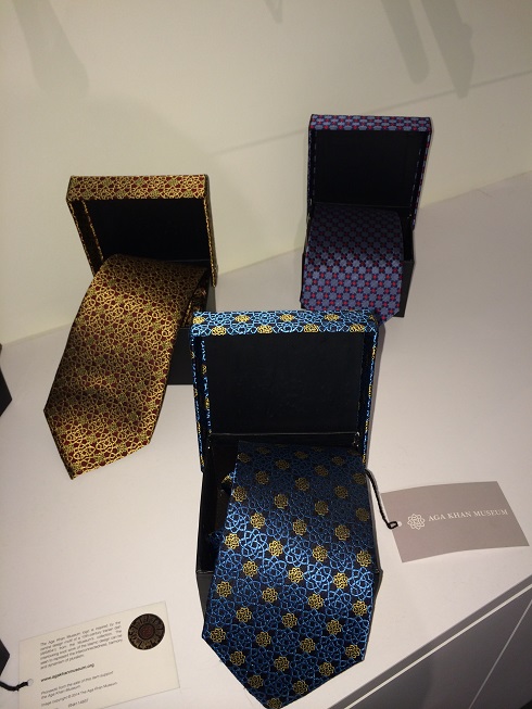 Men's ties at the Aga Khan Museum Gift Shop.